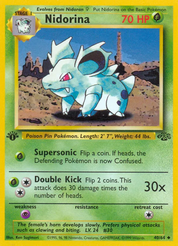 40-1ED Nidorina – Jungle