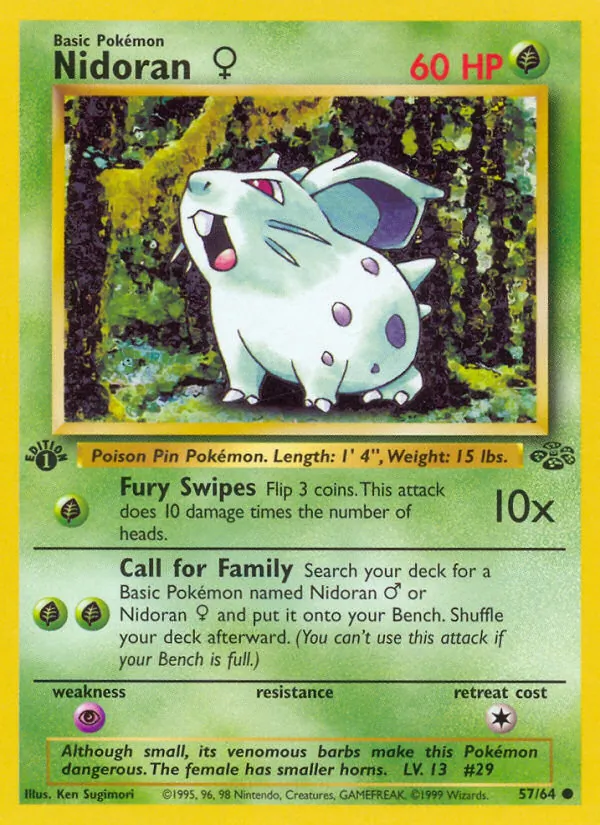 57-1ED Nidoran♀ – Jungle