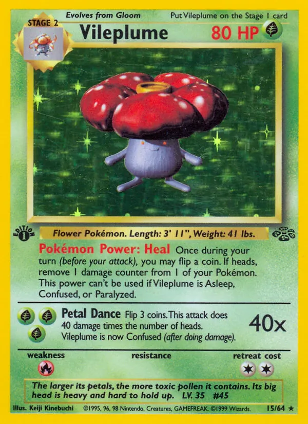 15-holo-missingexpansionsymbol Vileplume (Missing expansion symbol) – Jungle
