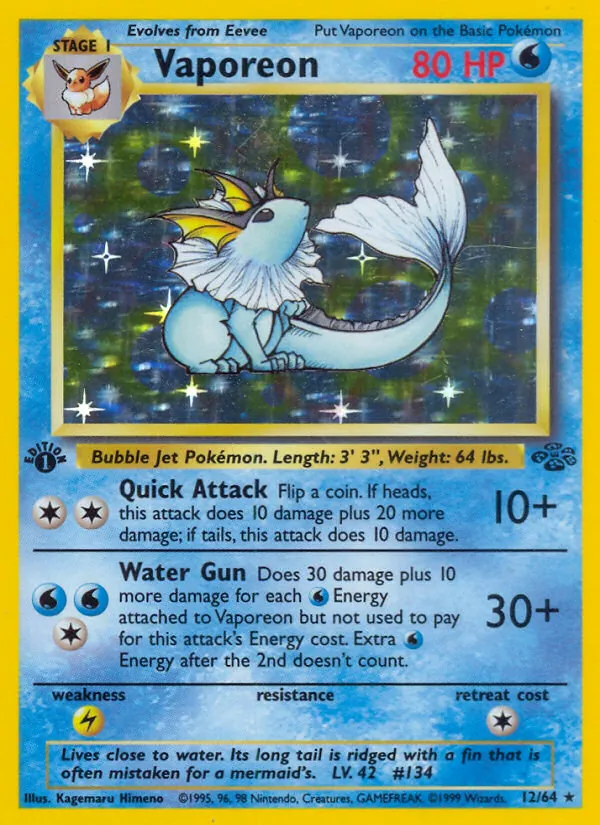 12 Vaporeon – Jungle