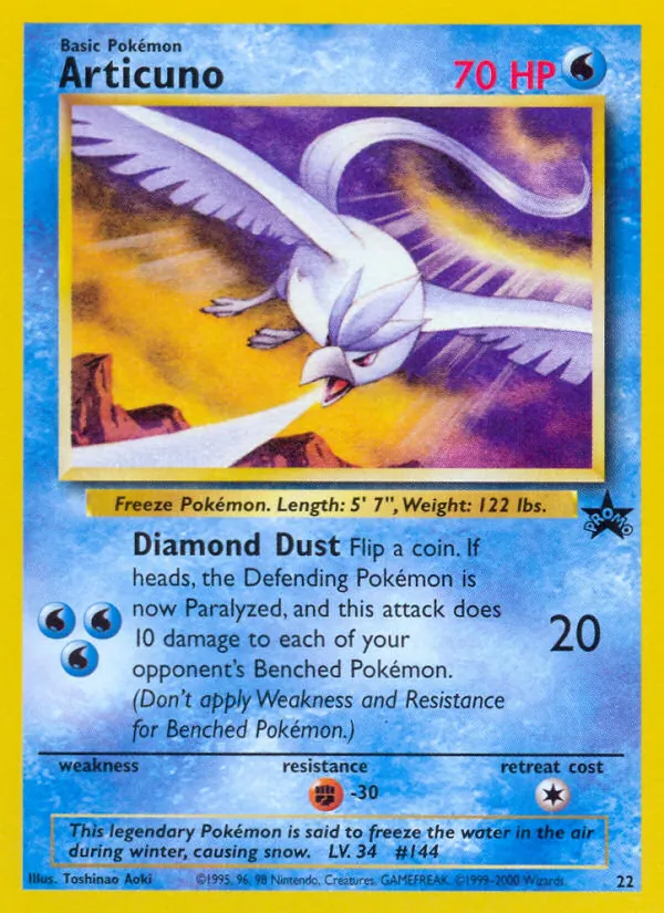 22-normal-aokierror Articuno (Aoki Error) – Wizards Black Star Promos