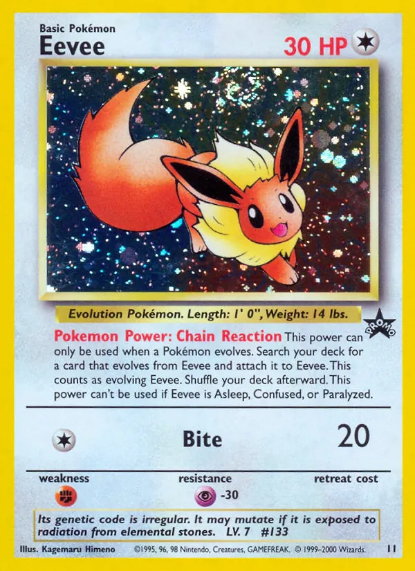 11 Eevee – Wizards Black Star Promos