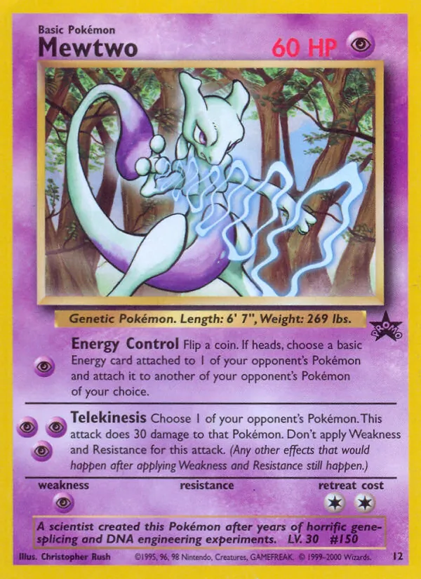 12 Mewtwo – Wizards Black Star Promos
