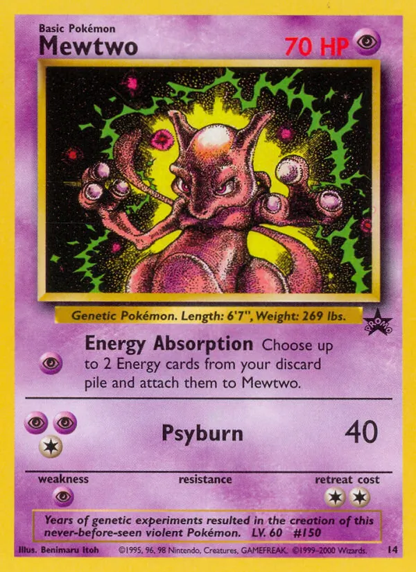 14 Mewtwo – Wizards Black Star Promos
