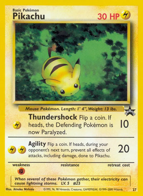 27 Pikachu – Wizards Black Star Promos