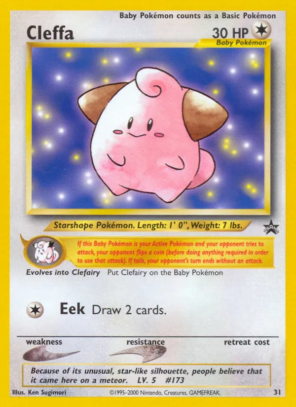 31 Cleffa – Wizards Black Star Promos