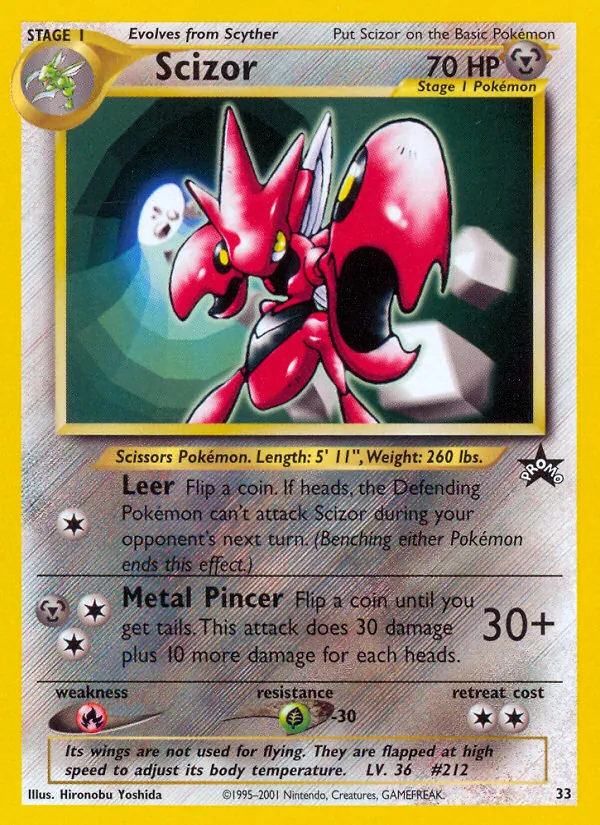 33 Scizor – Wizards Black Star Promos