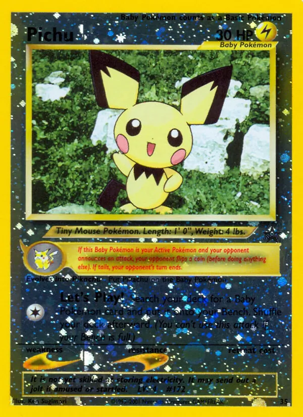 35 Pichu – Wizards Black Star Promos