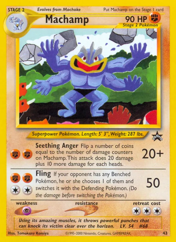 43 Machamp – Wizards Black Star Promos