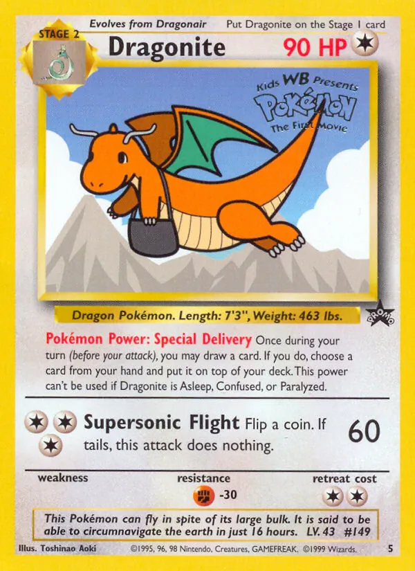 5 Dragonite – Wizards Black Star Promos