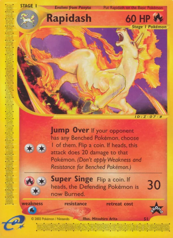 51 Rapidash – Wizards Black Star Promos