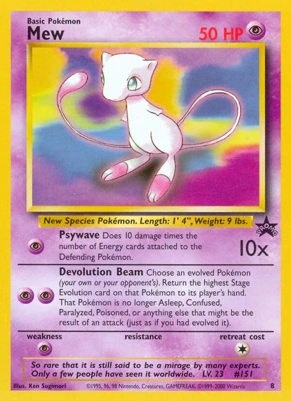 8 Mew – Wizards Black Star Promos