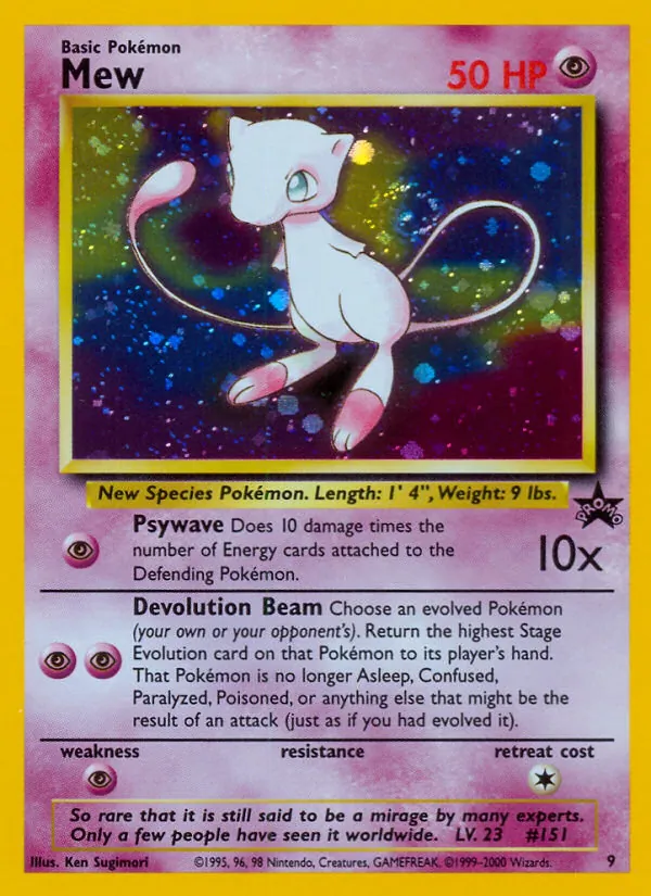 9 Mew – Wizards Black Star Promos