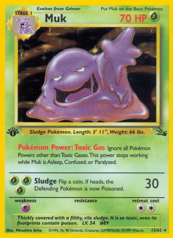 13-holo-galaxy-1stedition Muk (Galaxy Holo, 1st Edition) – Fossil
