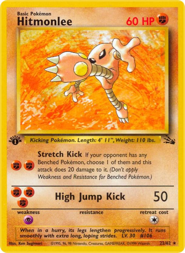 22-normal-galaxy Hitmonlee (Galaxy Holo) – Fossil