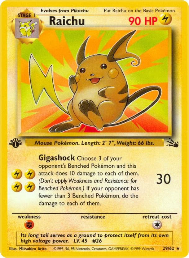 29-normal-galaxy Raichu (Galaxy Holo) – Fossil