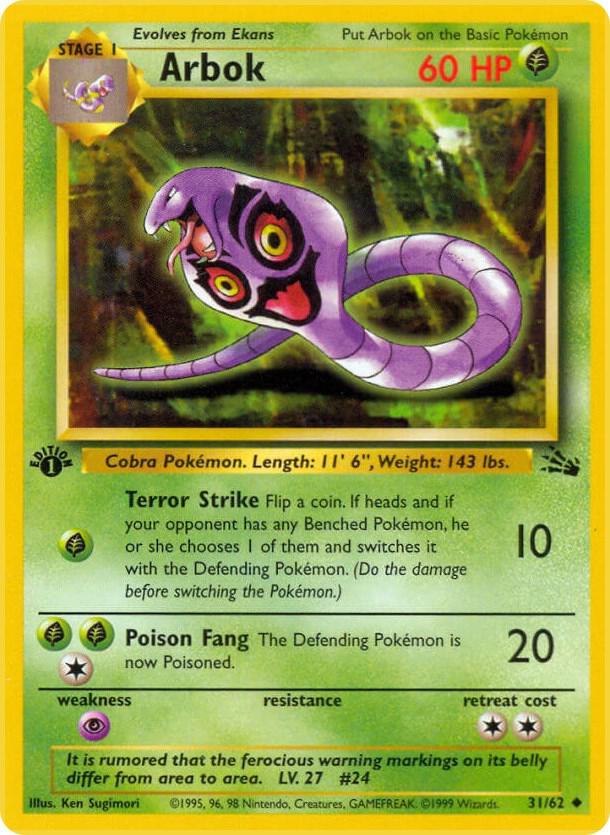 31-normal-galaxy-1stedition Arbok (Galaxy Holo, 1st Edition) – Fossil
