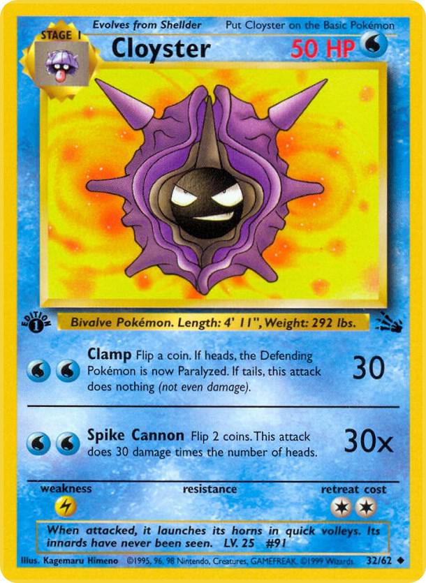 32-normal-galaxy Cloyster (Galaxy Holo) – Fossil