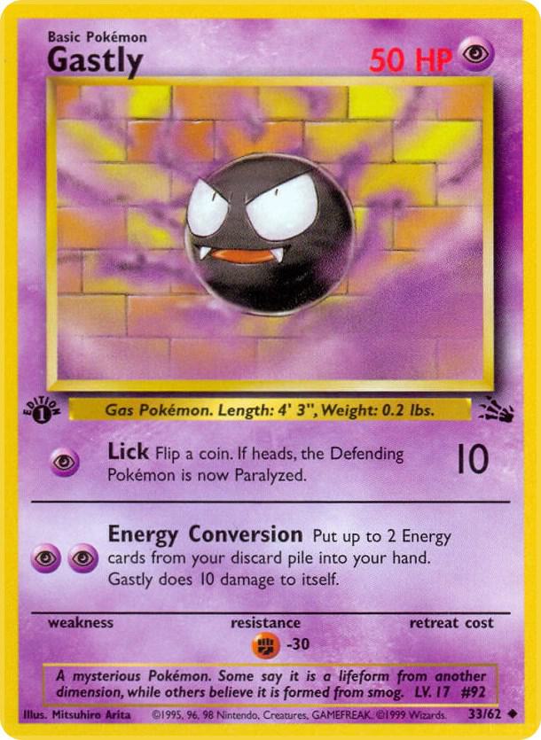33-normal-galaxy-1stedition Gastly (Galaxy Holo, 1st Edition) – Fossil