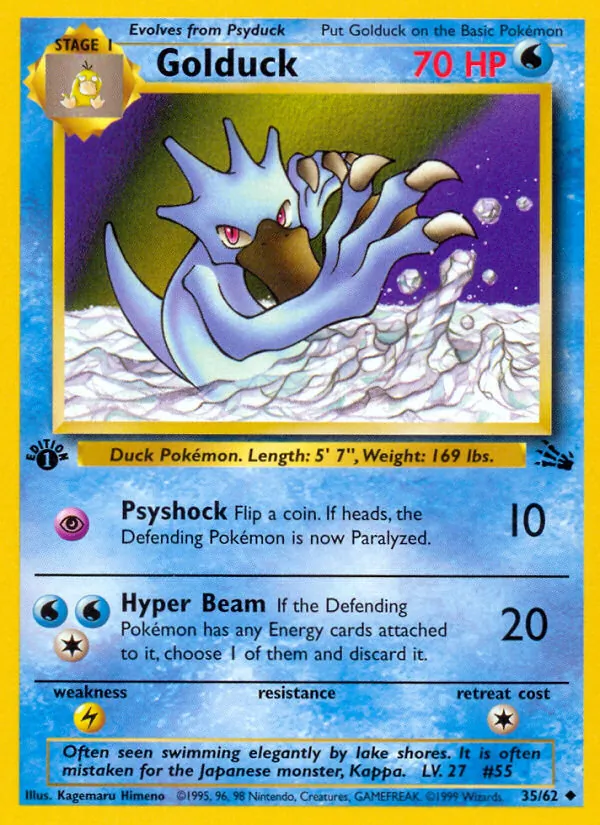 35-normal-galaxy Golduck (Galaxy Holo) – Fossil