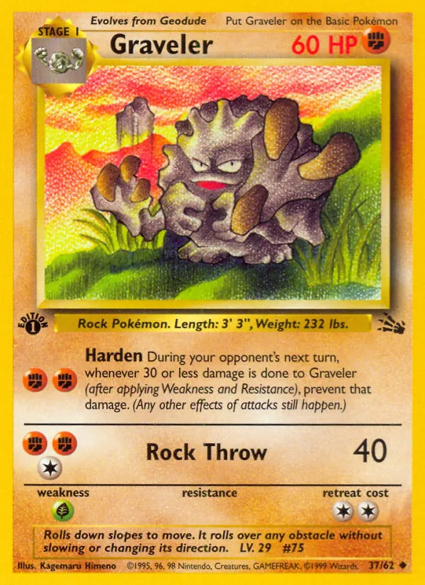 37-normal-galaxy Graveler (Galaxy Holo) – Fossil