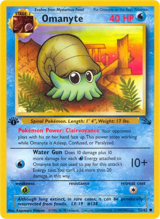 52-normal-galaxy Omanyte (Galaxy Holo) – Fossil