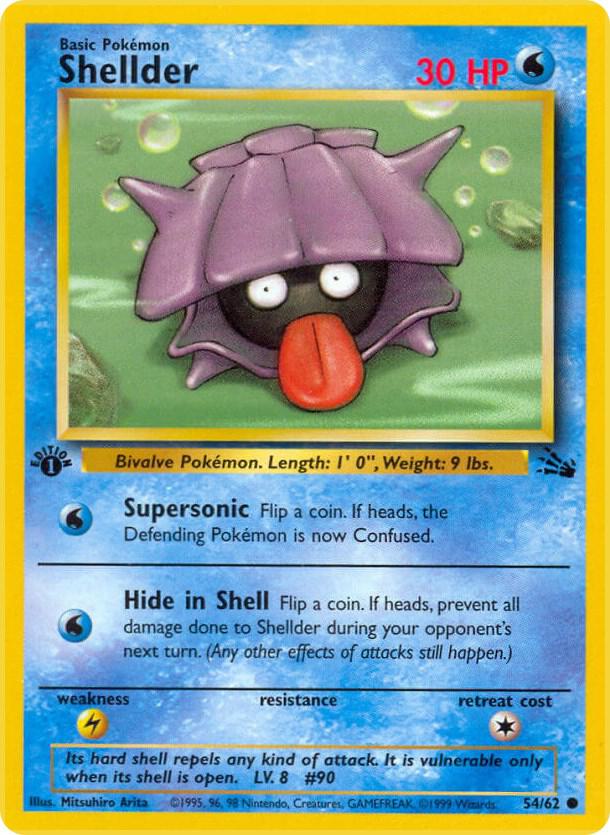 54-normal-galaxy-1stedition Shellder (Galaxy Holo, 1st Edition) – Fossil