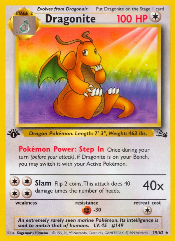 19 Dragonite – Fossil