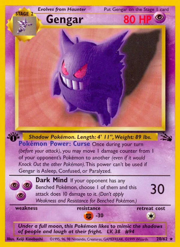 20 Gengar – Fossil