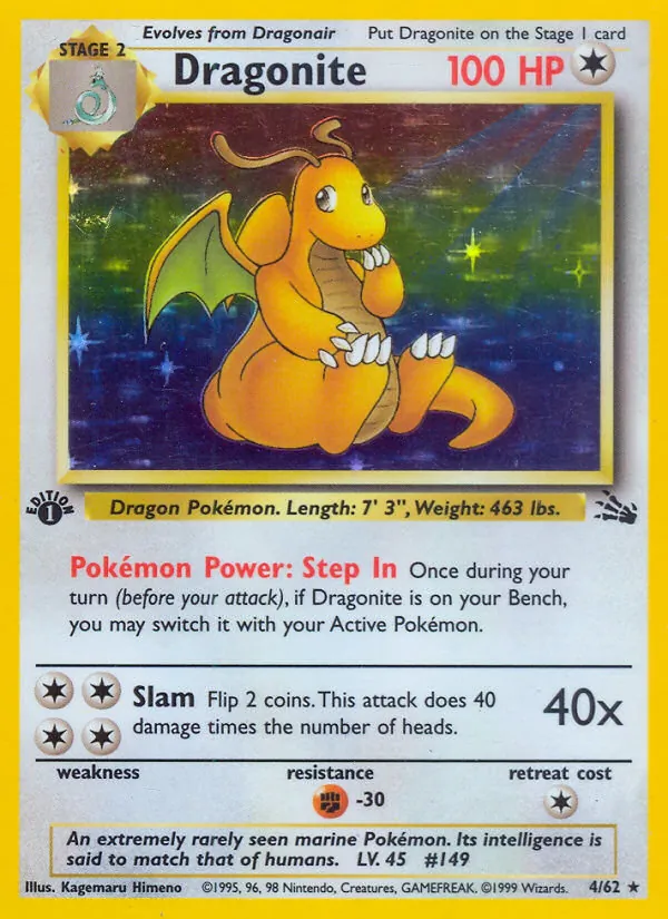 4 Dragonite – Fossil