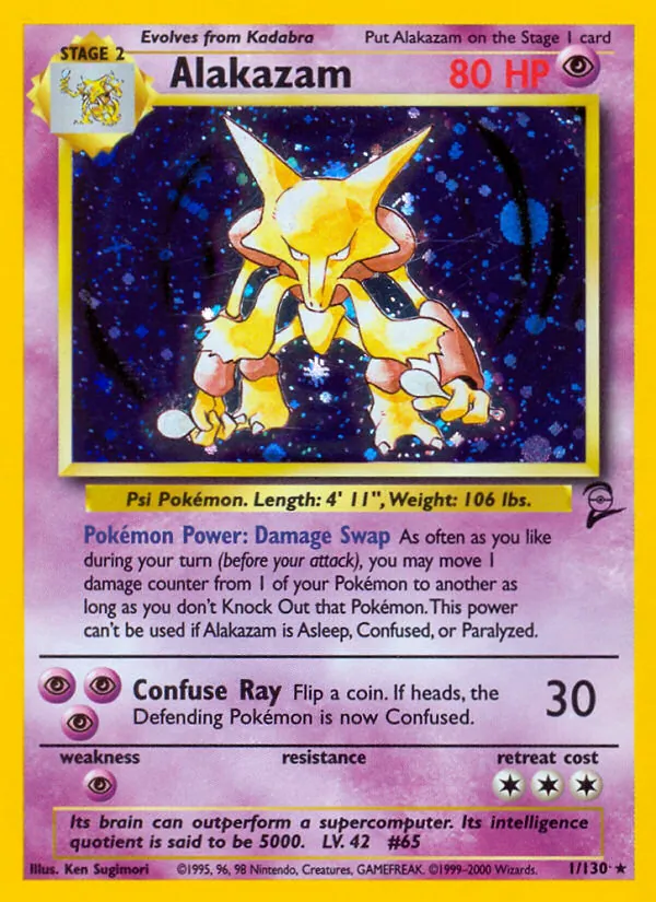 1 Alakazam – Base Set 2