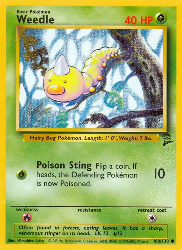 100 Weedle – Base Set 2