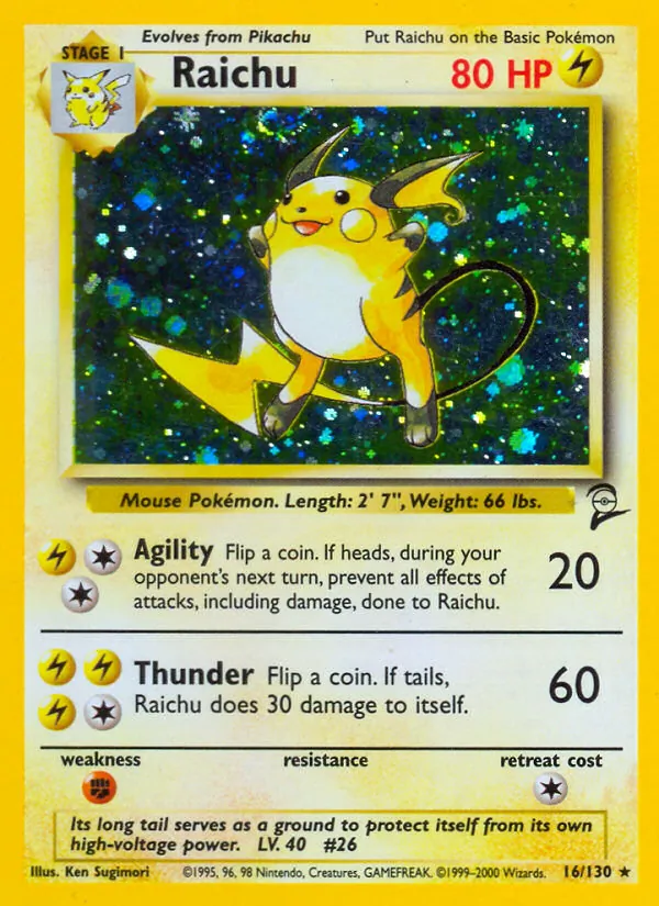 16 Raichu – Base Set 2