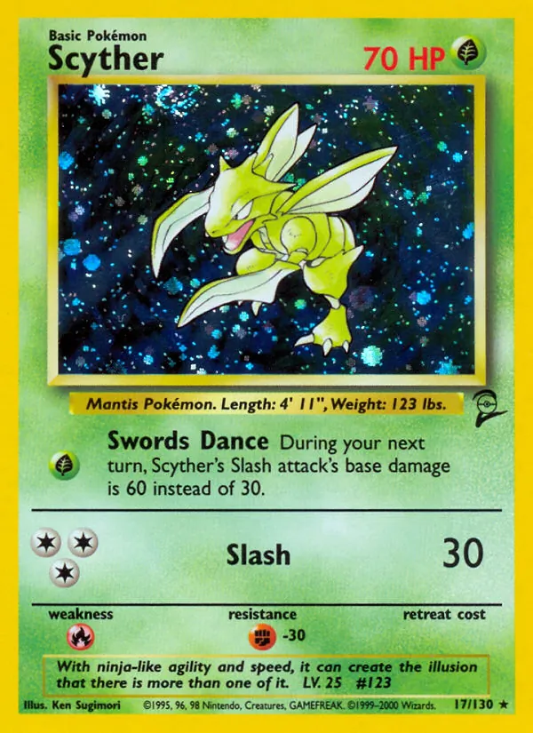 17 Scyther – Base Set 2