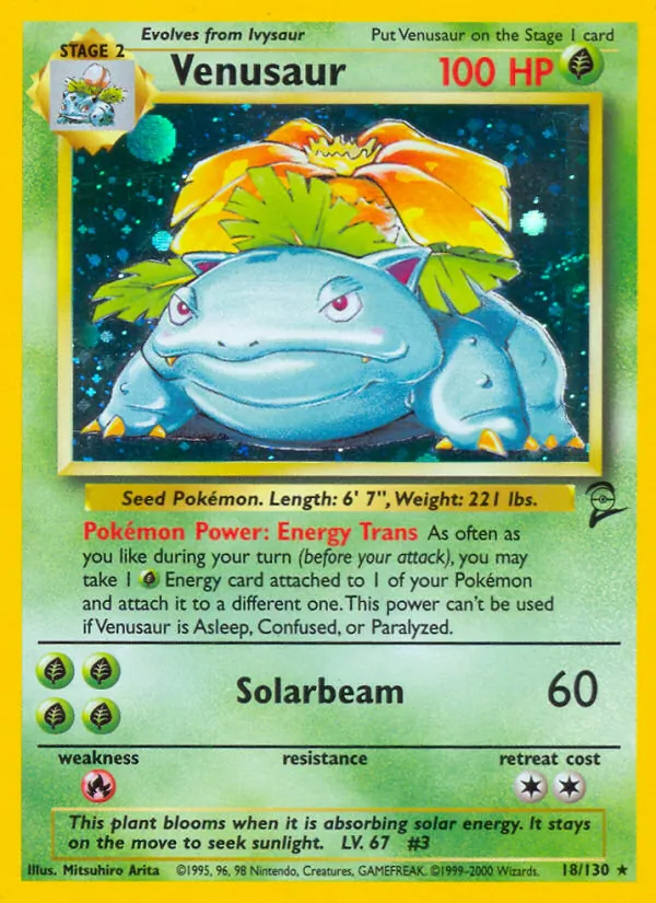 18 Venusaur – Base Set 2