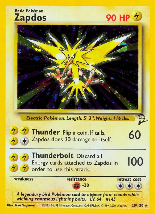 20 Zapdos – Base Set 2
