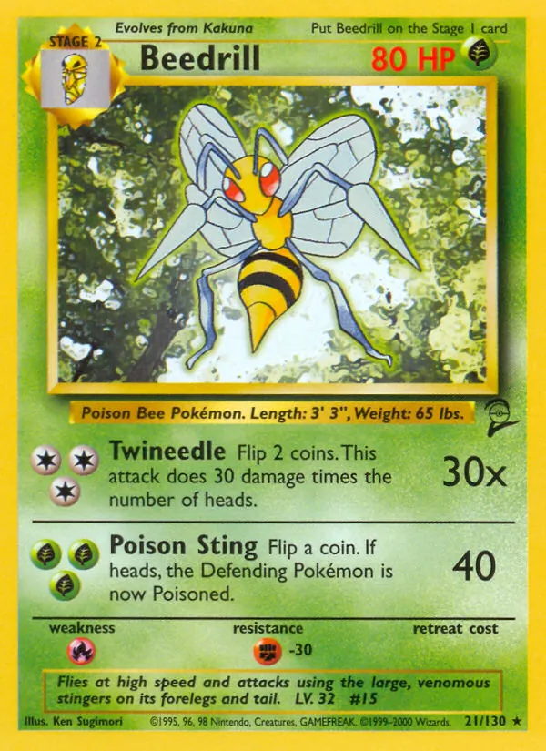 21 Beedrill – Base Set 2