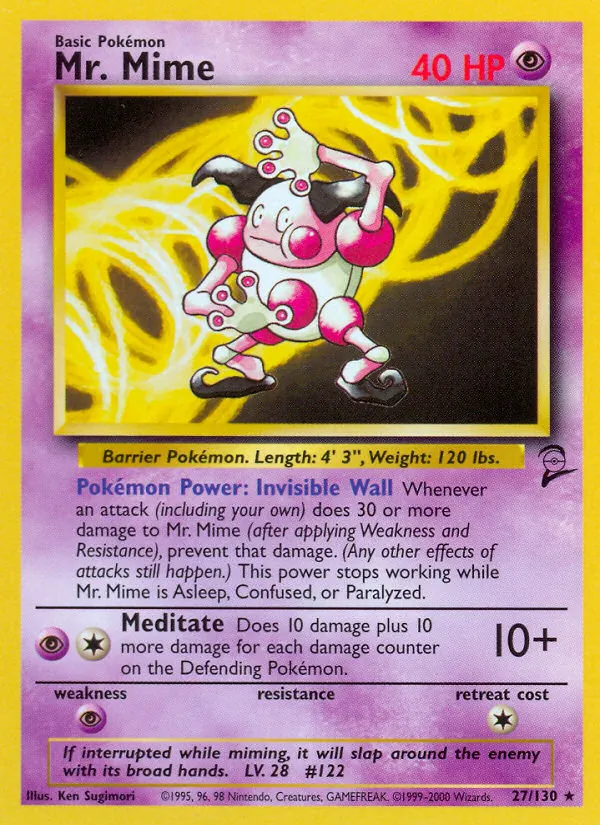 27 Mr. Mime – Base Set 2