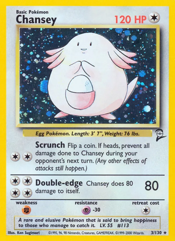 3 Chansey – Base Set 2