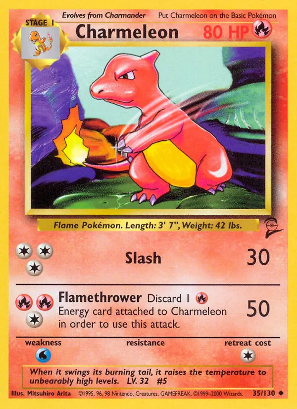 35 Charmeleon – Base Set 2