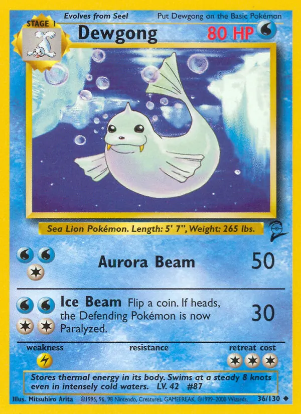 36 Dewgong – Base Set 2
