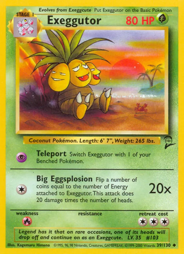 39 Exeggutor – Base Set 2