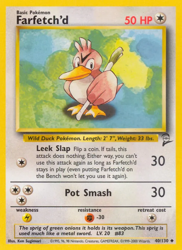 40 Farfetch'd – Base Set 2