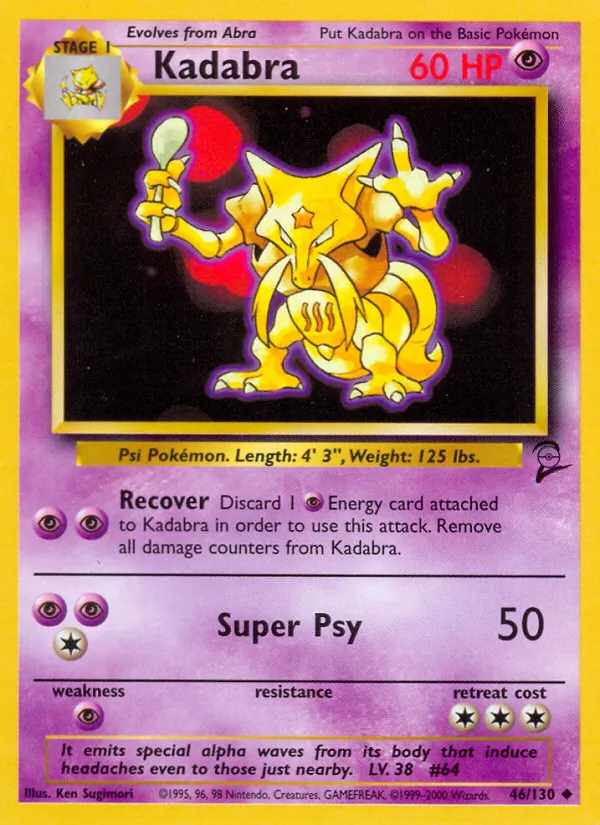 46 Kadabra – Base Set 2
