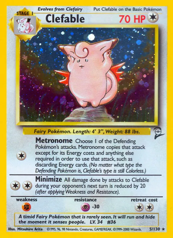 5 Clefable – Base Set 2