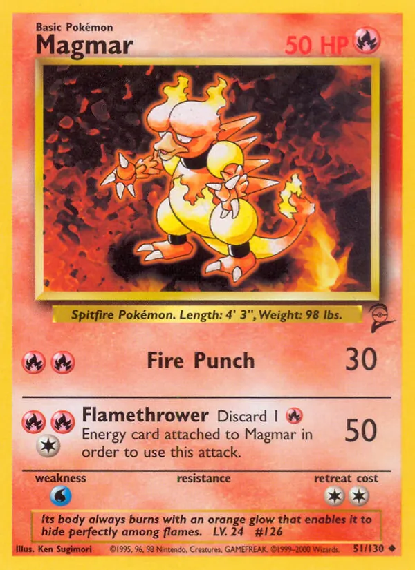 51 Magmar – Base Set 2