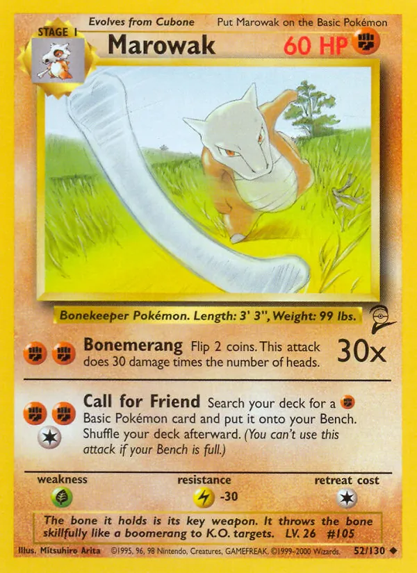 52 Marowak – Base Set 2