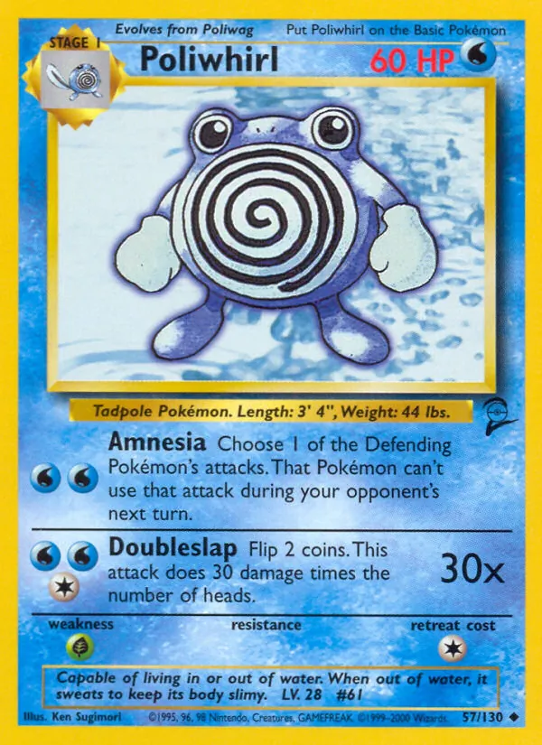 57 Poliwhirl – Base Set 2