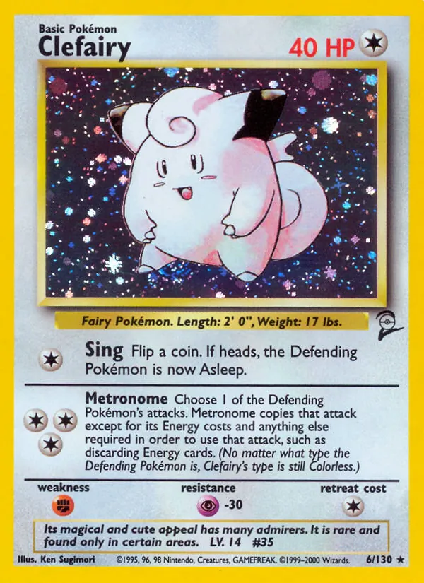 6 Clefairy – Base Set 2