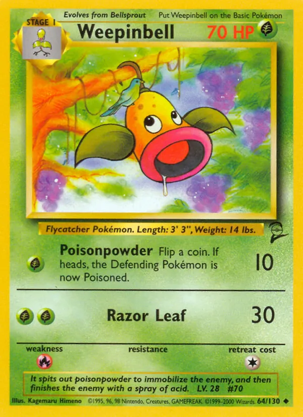 64 Weepinbell – Base Set 2